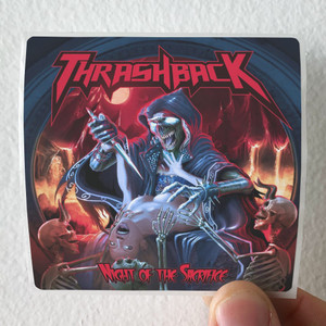 Thrashback Night Of The Sacrifice Album Cover Sticker Thrashback Night Of The Sacrifice Album Cover Sticker