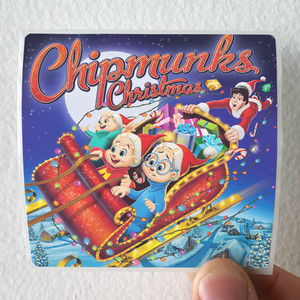 The Chipmunks A Chipmunk Christmas Album Cover Sticker The Chipmunks A Chipmunk Christmas Album Cover Sticker
