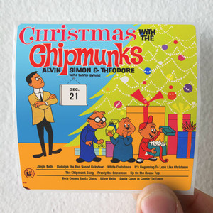The Chipmunks Christmas With The Chipmunks 1 Album Cover Sticker The Chipmunks Christmas With The Chipmunks 1 Album Cover Sticker