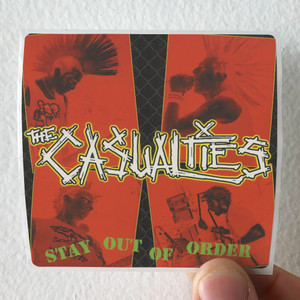The Casualties Stay Out Of Order Album Cover Sticker The Casualties Stay Out Of Order Album Cover Sticker