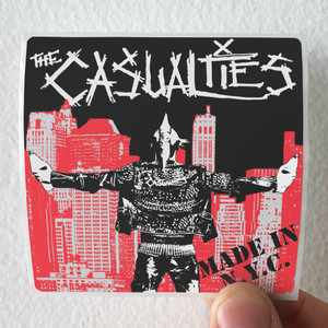 The Casualties Made In Nyc Album Cover Sticker The Casualties Made In Nyc Album Cover Sticker
