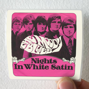 The Moody Blues Nights In White Satin Album Cover Sticker