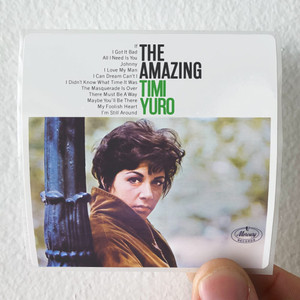 Timi Yuro The Amazing Timi Yuro Album Cover Sticker Timi Yuro The Amazing Timi Yuro Album Cover Sticker