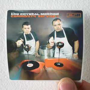 The Crystal Method Community Service Ii Album Cover Sticker The Crystal Method Community Service Ii Album Cover Sticker