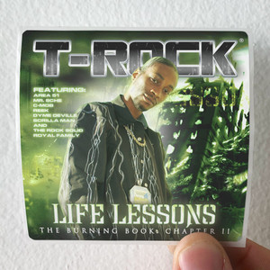 T-Rock Life Lessons The Burning Book Chapter Ii Album Cover Sticker T-Rock Life Lessons The Burning Book Chapter Ii Album Cover Sticker