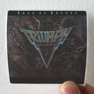 Triumph Edge Of Excess Album Cover Sticker Triumph Edge Of Excess Album Cover Sticker