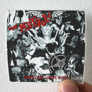 The Meteors Doing The Lords Work Album Cover Sticker The Meteors Doing The Lords Work Album Cover Sticker