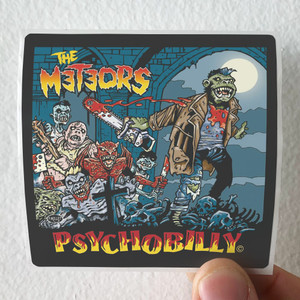 The Meteors Psychobilly Album Cover Sticker The Meteors Psychobilly Album Cover Sticker