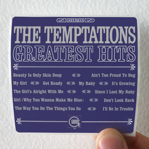 The Temptations Greatest Hits Album Cover Sticker The Temptations Greatest Hits Album Cover Sticker
