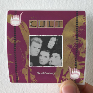 The Cult She Sells Sanctuary Album Cover Sticker The Cult She Sells Sanctuary Album Cover Sticker
