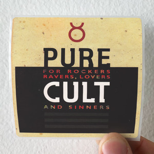 The Cult Pure Cult For Rockers Ravers Lovers And Sinners Album Cover Sticker The Cult Pure Cult For Rockers Ravers Lovers And Sinners Album Cover Sticker