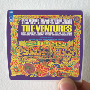 The Ventures Super Psychedelics Album Cover Sticker The Ventures Super Psychedelics Album Cover Sticker