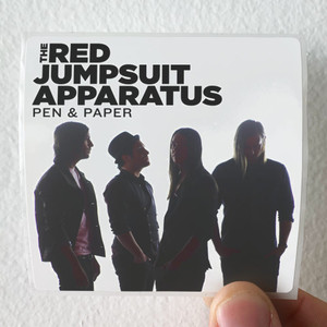 The Red Jumpsuit Apparatus Pen Paper Album Cover Sticker