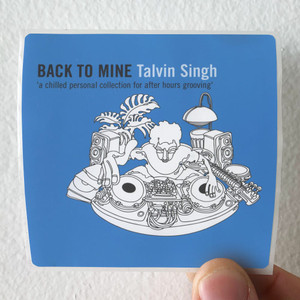 Talvin Singh Back To Mine Talvin Singh Album Cover Sticker Talvin Singh Back To Mine Talvin Singh Album Cover Sticker