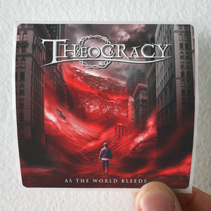 Theocracy As The World Bleeds Album Cover Sticker
