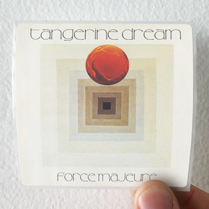 Tangerine Dream Force Majeure Album Cover Sticker Tangerine Dream Force Majeure Album Cover Sticker