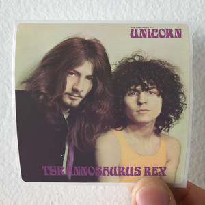 T Rex Unicorn 1 Album Cover Sticker T Rex Unicorn 1 Album Cover Sticker