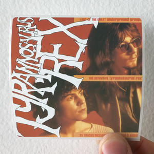 T Rex The Definitive Tyrannosaurus Rex Album Cover Sticker T Rex The Definitive Tyrannosaurus Rex Album Cover Sticker