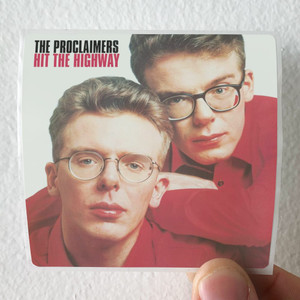 The Proclaimers Hit The Highway Album Cover Sticker The Proclaimers Hit The Highway Album Cover Sticker