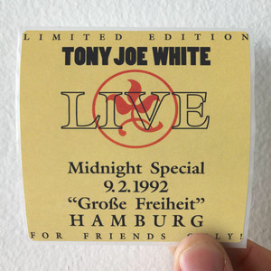 Tony Joe White Midnight Special Live Groe Freiheit Hamburg Album Cover Sticker