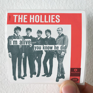 The Hollies Im Alive You Know He Did Album Cover Sticker