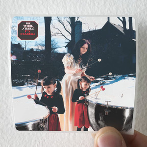 The White Stripes The Denial Twist Album Cover Sticker The White Stripes The Denial Twist Album Cover Sticker