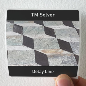TM Solver Delay Line Album Cover Sticker TM Solver Delay Line Album Cover Sticker