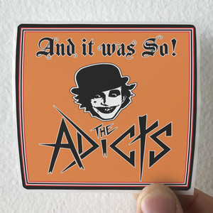 The Adicts And It Was So Album Cover Sticker The Adicts And It Was So Album Cover Sticker