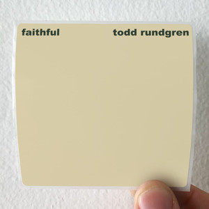 Todd Rundgren Faithful Album Cover Sticker Todd Rundgren Faithful Album Cover Sticker