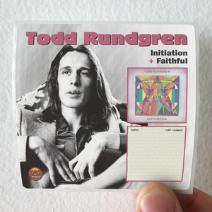 Todd Rundgren Initiation Faithful Album Cover Sticker Todd Rundgren Initiation Faithful Album Cover Sticker