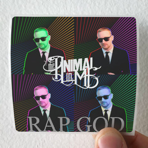 The Animal in Me Rap God Album Cover Sticker