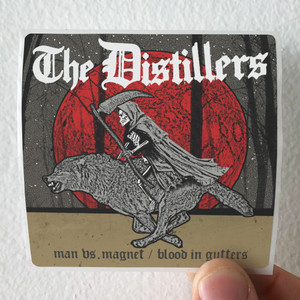 The Distillers Man Vs Magnet Blood In Gutters Album Cover Sticker The Distillers Man Vs Magnet Blood In Gutters Album Cover Sticker