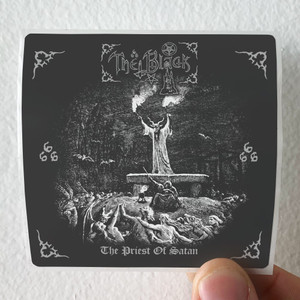 The Black The Priest Of Satan Album Cover Sticker The Black The Priest Of Satan Album Cover Sticker