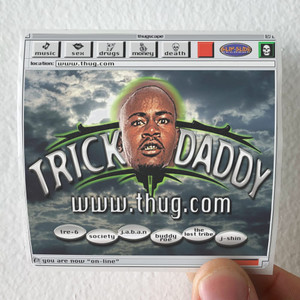 Trick Daddy Wwwthugcom Album Cover Sticker