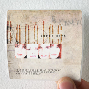 The Bangles Super Hits Album Cover Sticker The Bangles Super Hits Album Cover Sticker