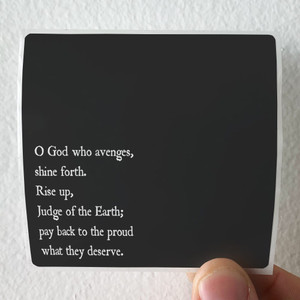 The Body O God Who Avenges Shine Forth Rise Up Judge Of The Earth Pay Album Cover Sticker