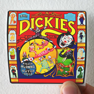 The Dickies Killer Klowns From Outer Space Album Cover Sticker The Dickies Killer Klowns From Outer Space Album Cover Sticker