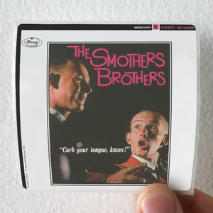 The Smothers Brothers Curb Your Tongue Knave Album Cover Sticker