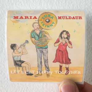 Tuba Skinny Lets Get Happy Together Album Cover Sticker