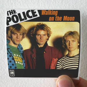 The Police Walking On The Moon Album Cover Sticker The Police Walking On The Moon Album Cover Sticker