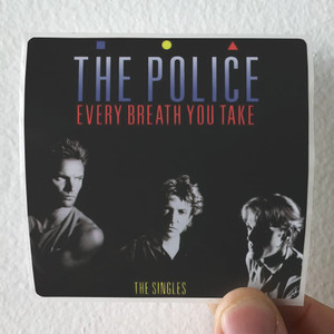 The Police Every Breath You Take The Singles Album Cover Sticker The Police Every Breath You Take The Singles Album Cover Sticker