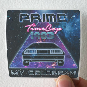 Timecop1983 My Delorean 1 Album Cover Sticker Timecop1983 My Delorean 1 Album Cover Sticker
