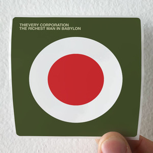 Thievery Corporation The Richest Man In Babylon Album Cover Sticker Thievery Corporation The Richest Man In Babylon Album Cover Sticker