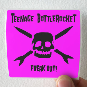 Teenage Bottlerocket Freak Out Album Cover Sticker Teenage Bottlerocket Freak Out Album Cover Sticker