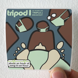 Tripod About An Hour Of Song In An Hour Album Cover Sticker Tripod About An Hour Of Song In An Hour Album Cover Sticker