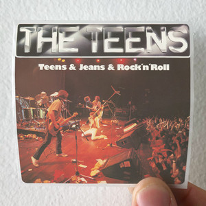 The Teens Teens Jeans Rocknroll Album Cover Sticker The Teens Teens Jeans Rocknroll Album Cover Sticker