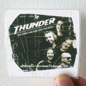 Thunder The Rare The Raw And The Rest Album Cover Sticker