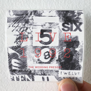 The Wedding Present Live 1992 Album Cover Sticker The Wedding Present Live 1992 Album Cover Sticker