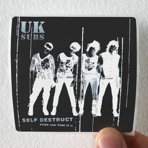 UK Subs Self Destruct Punk Can Take It Ii Album Cover Sticker