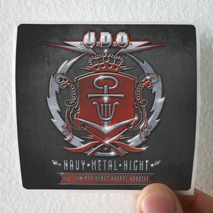 UDOO Navy Metal Night Album Cover Sticker